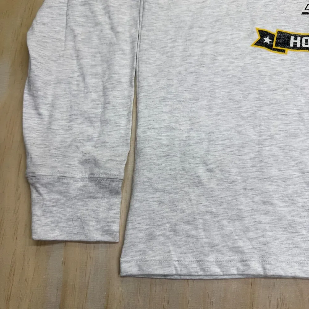NEW Pittsburgh Penguins '47 Brand Long Sleeve Relay Shirt Cotton Gray SLIM Sz XL